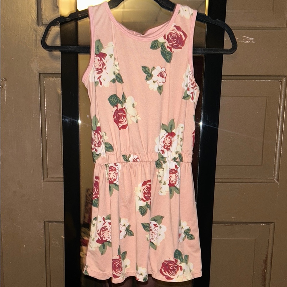 Poof Girl floral dress; size M (girl 7)